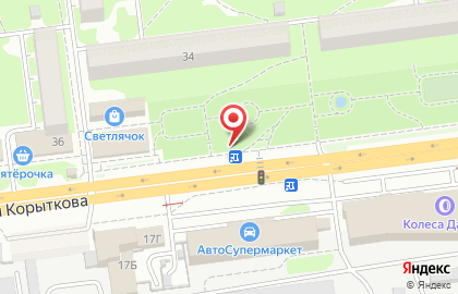 Киоск по продаже цветов на проспекте Николая Корыткова на карте