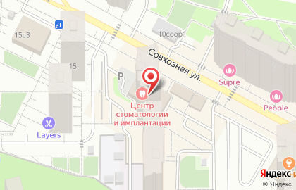 Мясная лавка Мираторг на Совхозной улице на карте