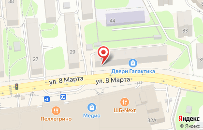 Аптека Мир лекарств на улице 8 Марта на карте