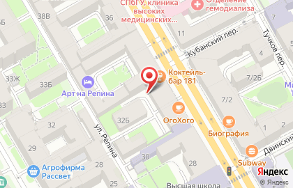Магия Чистоты в Василеостровском районе на карте