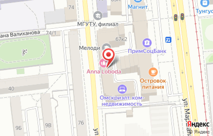 Бюрократ на улице Пушкина на карте