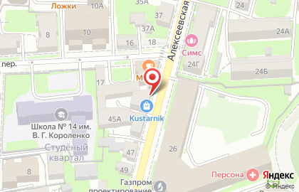 Цветочный салон в Нижегородском районе на карте