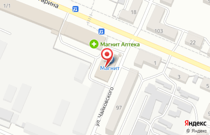 Супермаркет Магнит на Первомайской улице на карте