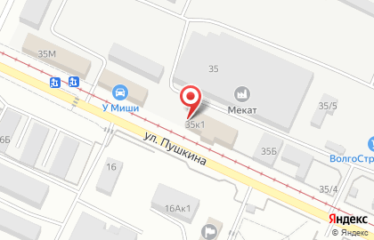 Типография Абзац на улице Пушкина на карте