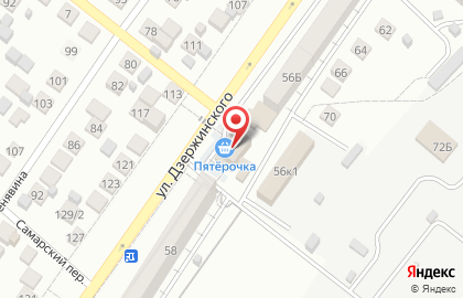 ОАО АКБ МОСОБЛБАНК на улице Дзержинского на карте