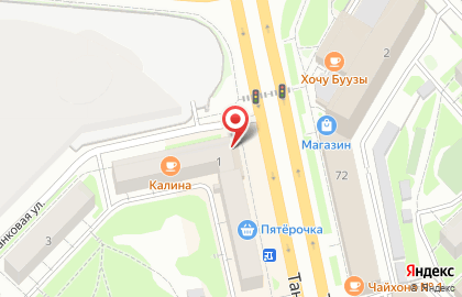 Продовольственный магазин на Танковой, 1 к1 на карте