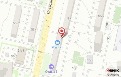 Супермаркет Магнит в Москве на карте