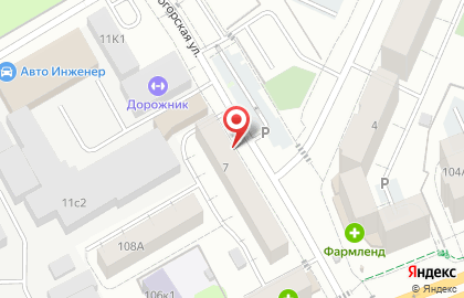 Магазин по продаже фруктов и овощей в Тюмени на карте