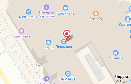 Хобби-гипермаркет Леонардо на улице 70 лет Октября на карте