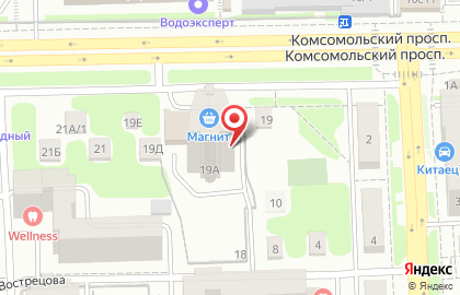 Торгово-сервисная фирма Логотек на Комсомольском проспекте на карте