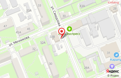 Салон-студия Мир красоты на улице Свердлова на карте