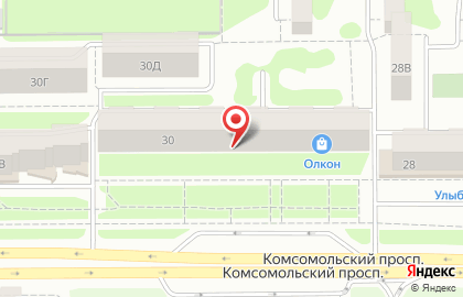 Служба доставки ДПД на Комсомольском проспекте на карте