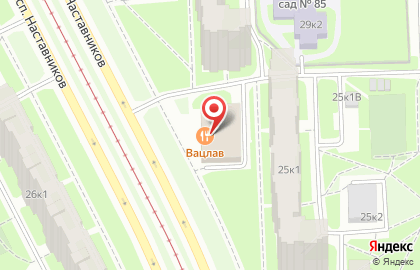 Ресторан Вацлав на проспекте Наставников на карте