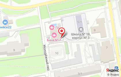 Бассейн Пляж на карте