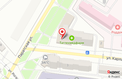 Банкомат СберБанк на улице Паратская, 13 в Зеленодольске на карте
