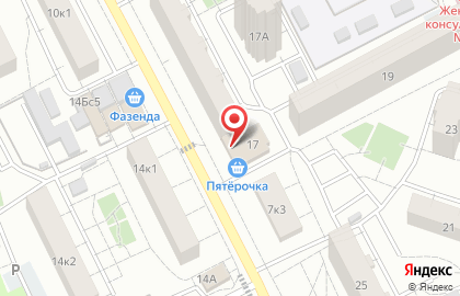 Супермаркет Пятёрочка на улице Льва Толстого в Люберцах на карте