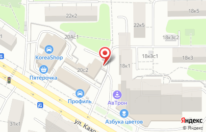 Мастерская по ремонту сотовых телефонов на улице Каховка на карте