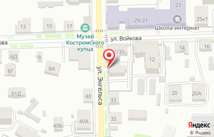 Магазин текстиля в Костроме на карте