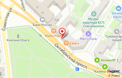 Магазин продуктов Колокольчик на Октябрьском проспекте на карте