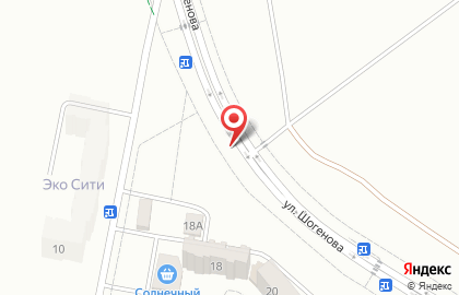 Кафе Спартак на улице Шогенова на карте