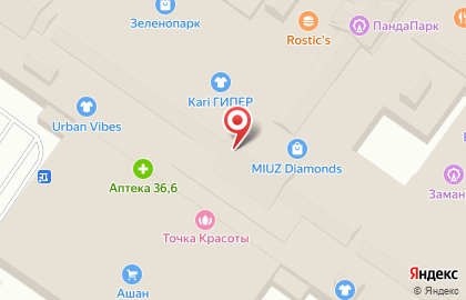 Магазин спортивных товаров Декатлон в ТРЦ ЗЕЛЕНОПАРК на карте