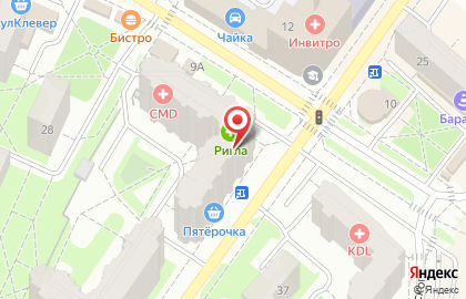 Аптека Ригла на улице Веры Волошиной в Мытищах на карте