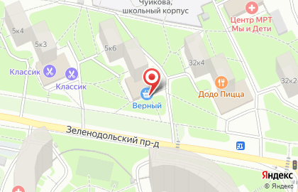 Универсам Верный в Москве на карте