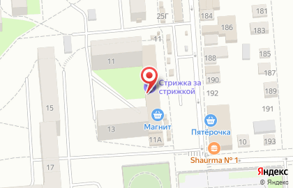 Супермаркет Магнит в Свердловском районе на карте