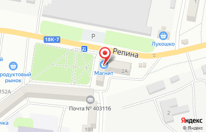 Гипермаркет Магнит в Волгограде на карте