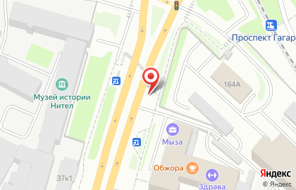 Указатель системы городского ориентирования №5780 по ул.Гагарина проспект, д.166 р на карте