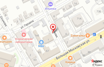 Детинец на улице Чехова на карте