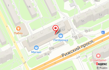 Магазин Аркада на Рижском проспекте на карте