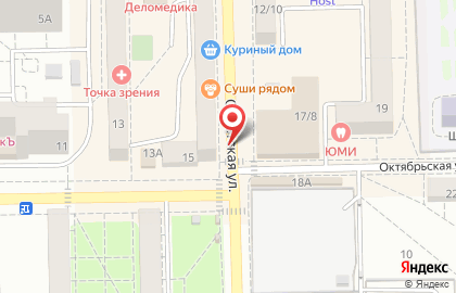 Башмачок на Октябрьской улице на карте