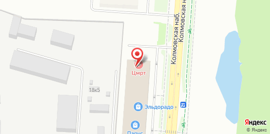 Диагностический центр ЦМРТ Новгородский на Колмовской набережной на карте