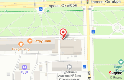 Супермаркет Монетка на проспекте Октября на карте