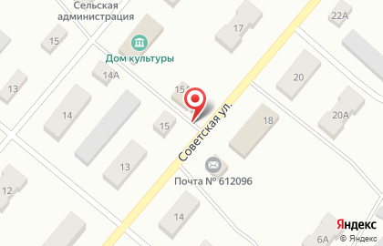 Продуктовый магазин Сказка на Советской улице на карте