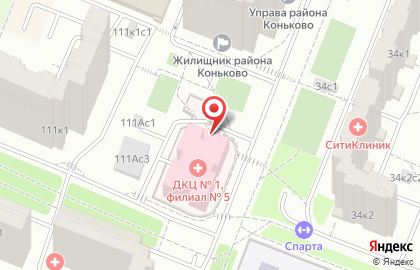Главное бюро медико-социальной экспертизы по г. Москве в Коньково (ул Островитянова) на карте