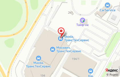 Автосалон SKODA ТрансТехСервис на проспекте Победы на карте
