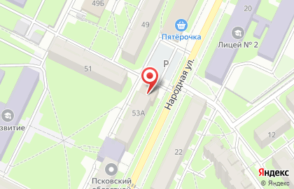 Магазин Спецодежда в Пскове на карте