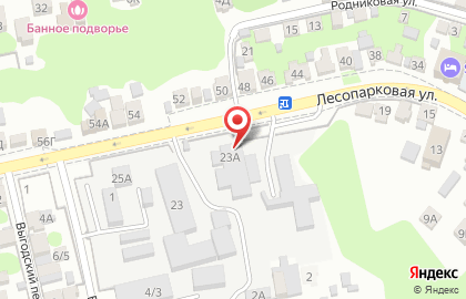 Производственная компания Грундфос на Лесопарковой улице, 23а на карте
