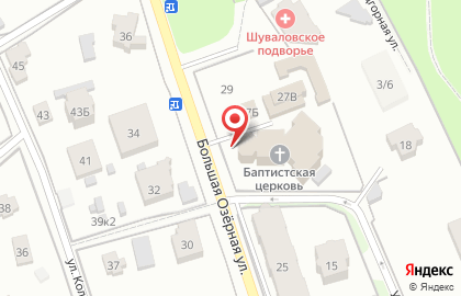 Санкт-Петербургская церковь евангельских христиан-баптистов на метро Озерки на карте