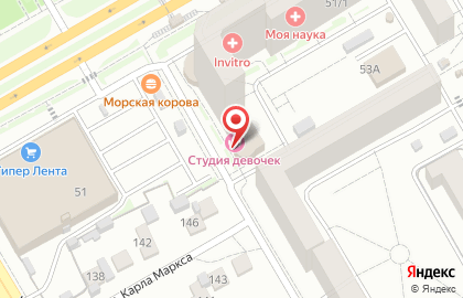 Федеральная сеть образовательных центров Юниум в Ленинском районе на карте