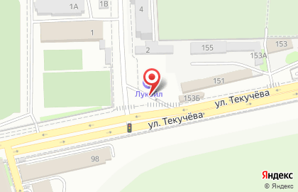 СТО Лукойл на улице Текучева на карте
