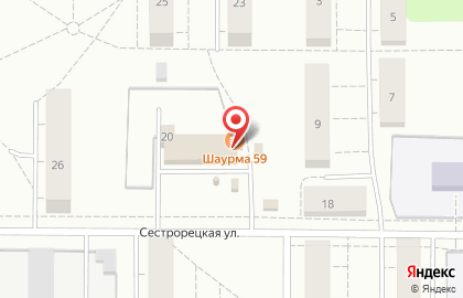 Супермаркет Корзинка в Орджоникидзевском районе на карте