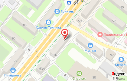 Свадебный салон Миледи в Октябрьском районе на карте