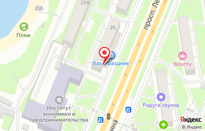 Уполномоченное агентство Tez Tour на проспекте Ленина на карте