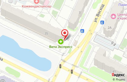 Элина на улице Серова на карте