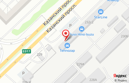 Торговая компания Gazovik на Казанском проспекте на карте