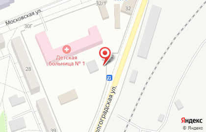 Шиномонтажная мастерская на Московской улице на карте