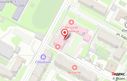 Детская поликлиника №1 Бердская центральная городская больница в Бердске на карте